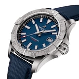 Breitling Avenger Automatic 42mm Mens Watch Blue Leather