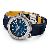 Breitling Avenger Automatic 42mm Mens Watch Blue Leather