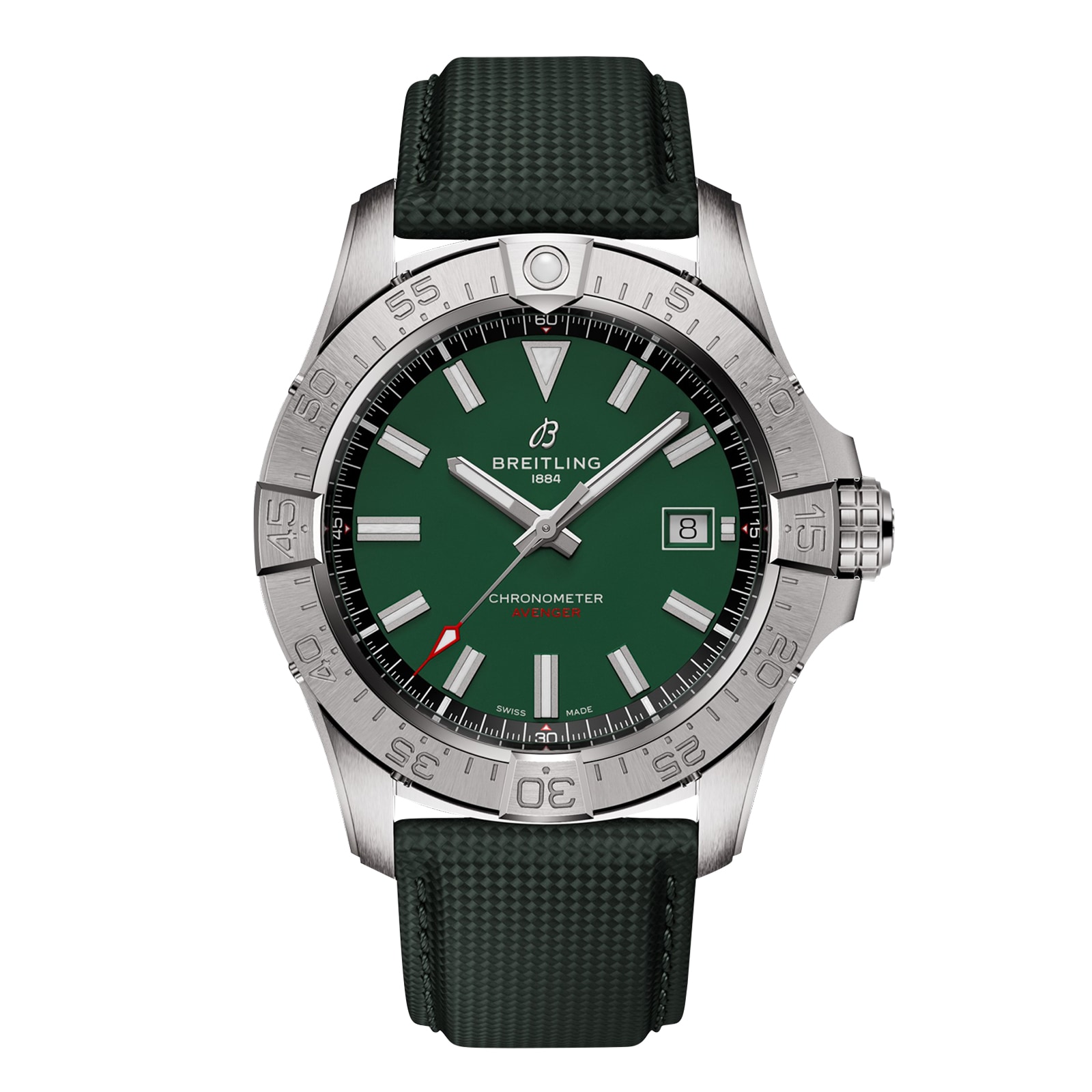 Breitling Avenger Automatic 42mm Mens Watch Green Leather Breitling Avenger Automatic 42mm Mens Watch Green Leather