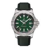Breitling Avenger Automatic 42mm Mens Watch Green Leather