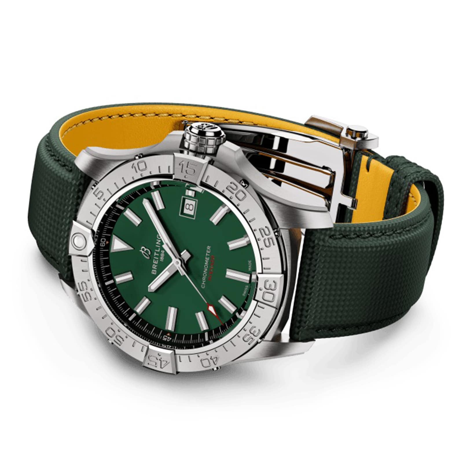 Breitling Avenger Automatic 42mm Mens Watch Green Leather Breitling Avenger Automatic 42mm Mens Watch Green Leather