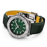 Breitling Avenger Automatic 42mm Mens Watch Green Leather