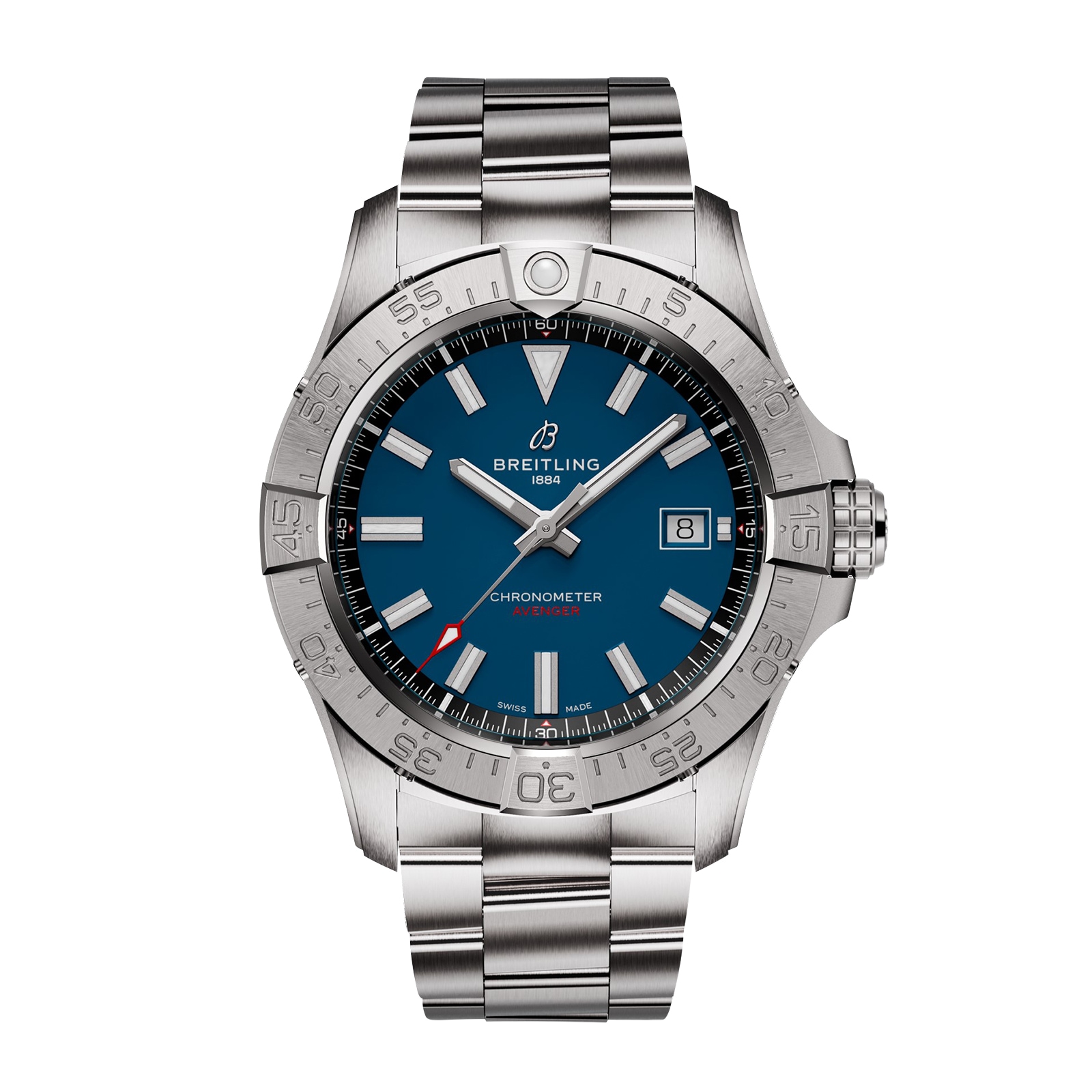 Breitling Avenger Automatic 42mm Mens Watch Blue Stainless Steel Breitling Avenger Automatic 42mm Mens Watch Blue Stainless Steel