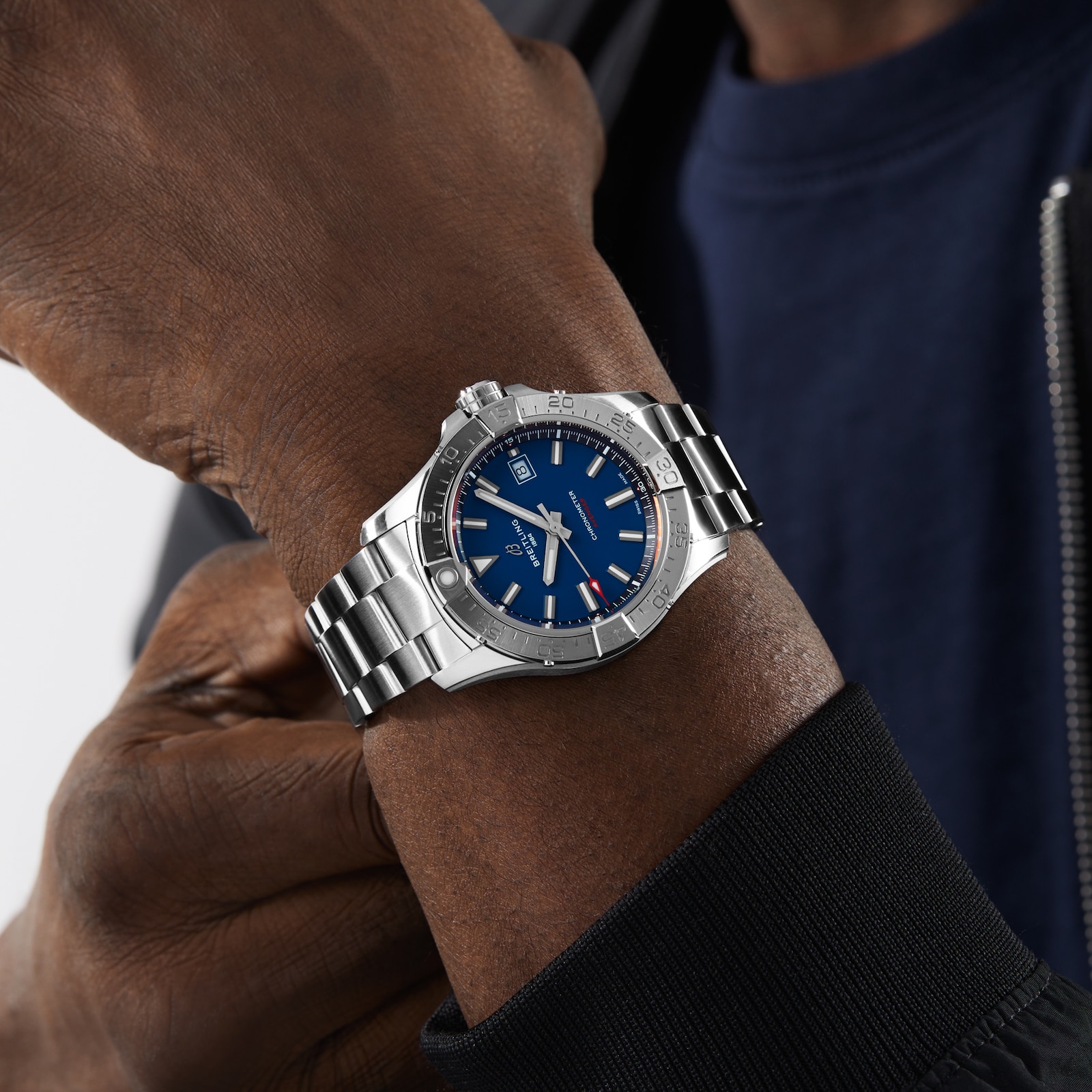 Breitling Avenger Automatic 42mm Mens Watch Blue Stainless Steel