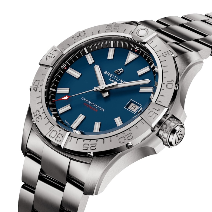 Breitling Avenger Automatic 42mm Mens Watch Blue Stainless Steel