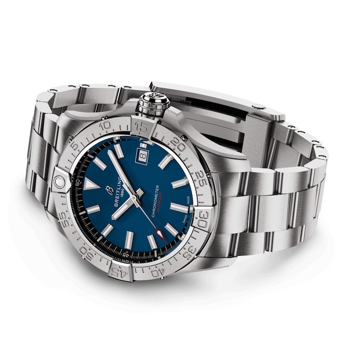 Breitling Avenger Automatic 42mm Mens Watch Blue Stainless Steel