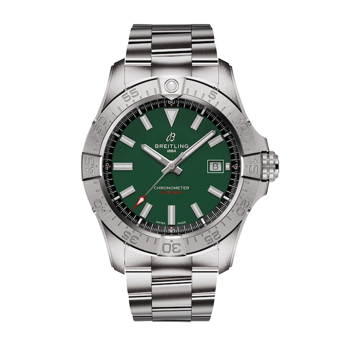 Breitling Avenger Automatic 42mm Mens Watch Green Stainless Steel