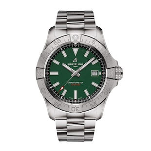 Breitling Avenger Automatic 42mm Mens Watch Green Stainless Steel