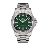 Breitling Avenger Automatic 42mm Mens Watch Green Stainless Steel