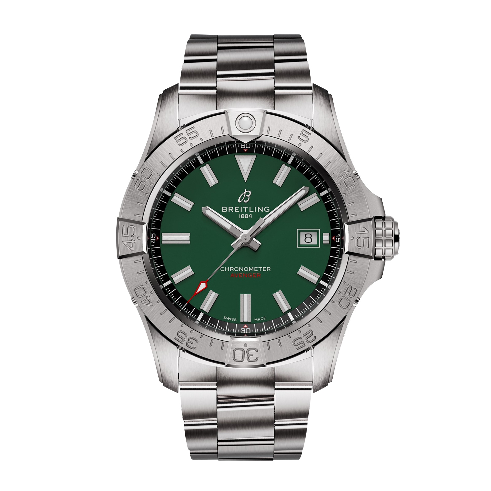 Breitling Avenger Automatic 42mm Mens Watch Green Stainless Steel  A17328101L1A1 | Mayors