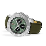 Breitling Avenger Chronograph B01 44mm Mens Watch Green Leather