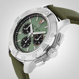 Breitling Avenger Chronograph B01 44mm Mens Watch Green Leather