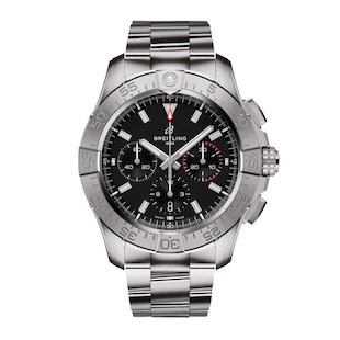 Breitling Avenger Chronograph B01 44mm Mens Watch Black Stainless Steel