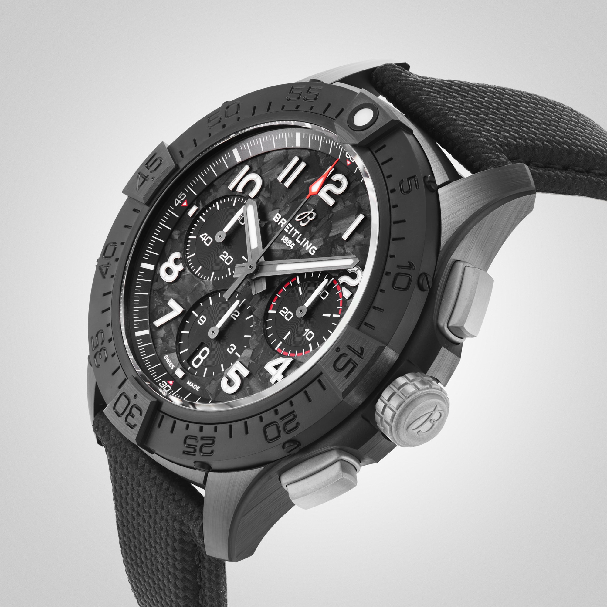 Breitling Avenger B01 Chronograph 44mm Night Mission Mens Watch Black