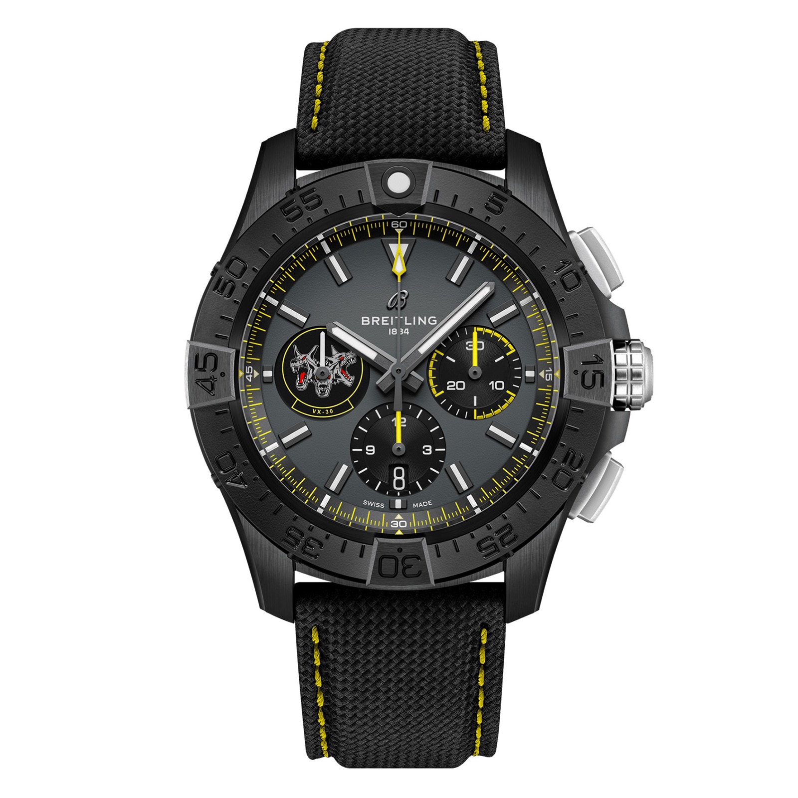 Breitling Avenger B01 Chronograph Night Mission USN Bloodhounds 44mm Mens Watch