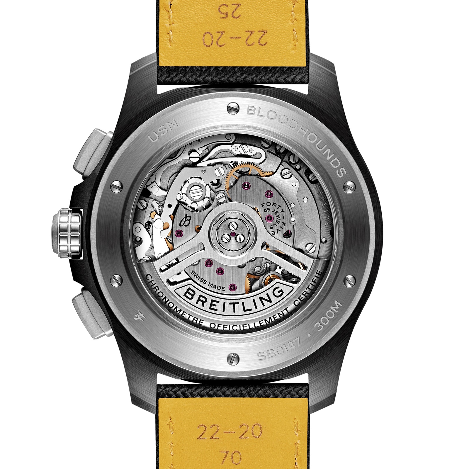 Breitling Avenger B01 Chronograph Night Mission USN Bloodhounds 44mm Mens Watch