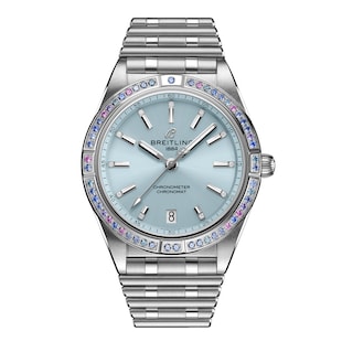 Breitling Chronomat Automatic 36 South Sea Ice Blue Stainless Steel Bracelet Ladies Watch