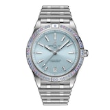Breitling Chronomat Automatic 36 South Sea Ice Blue Stainless Steel Bracelet Ladies Watch