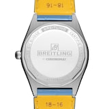 Breitling Chronomat Automatic 36 South Sea Ice Blue Leather Strap Ladies Watch