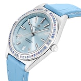 Breitling Chronomat Automatic 36 South Sea Ice Blue Leather Strap Ladies Watch