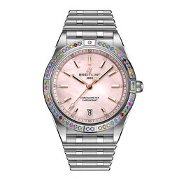 17532597 - Chronomat Automatic 36 South Sea Pink Stainless Steel Bracelet Ladies Watch