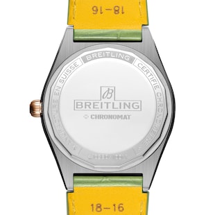 Breitling Chronomat Automatic 36 South Sea Green Leather Strap Ladies Watch