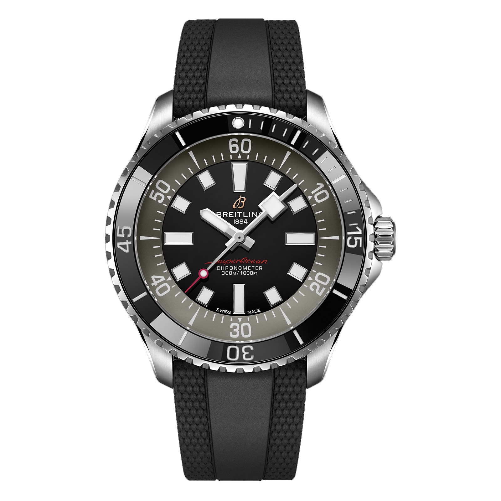 Breitling Superocean Automatic 44mm UK Edition Mens Watch Black Rubber Breitling Superocean Automatic 44mm UK Edition Mens Watch Black Rubber