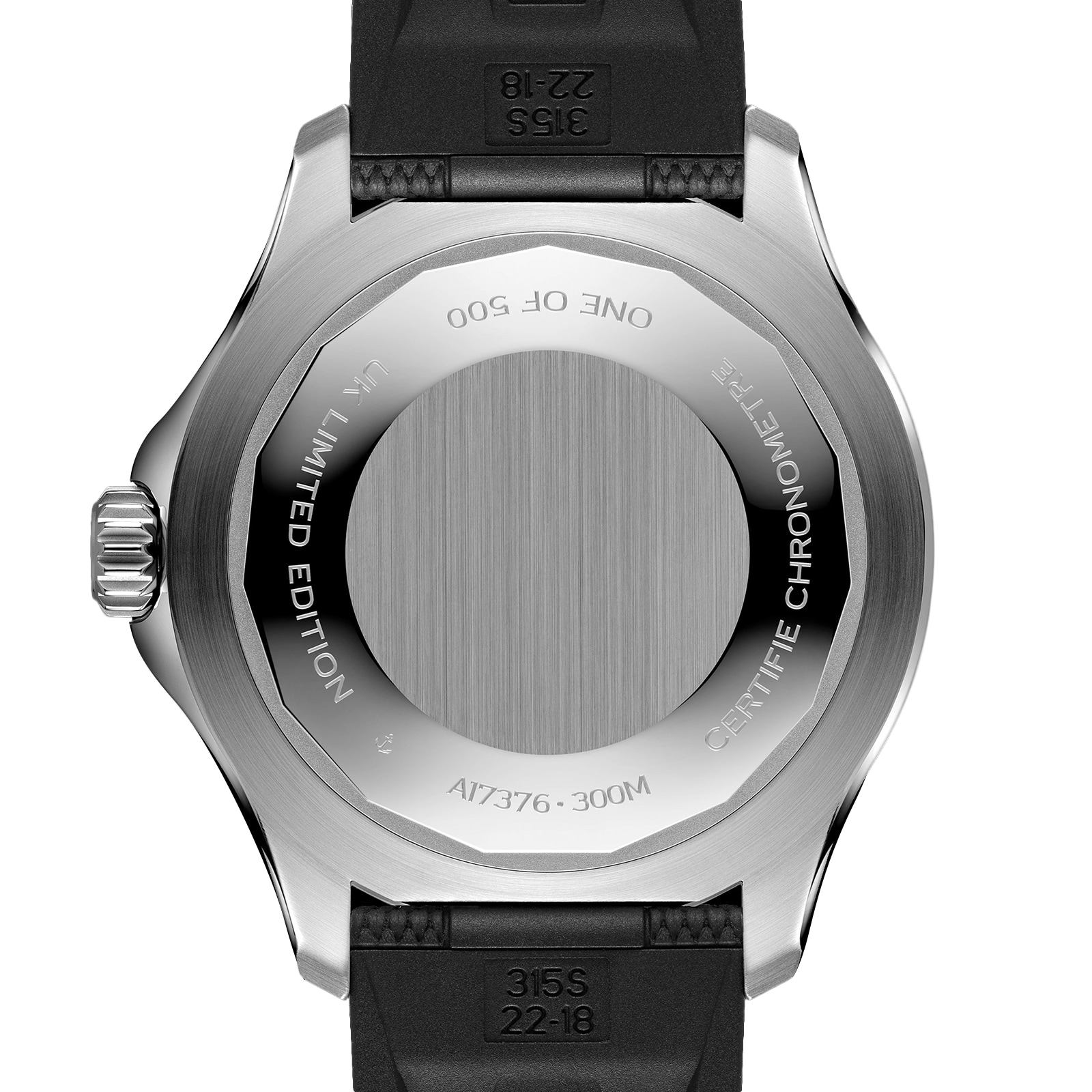 Breitling Superocean Automatic 44mm UK Edition Mens Watch Black Rubber