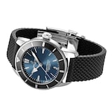 Breitling Superocean B20 Automatic 44mm UK Exclusive Mens Watch Blue Rubber