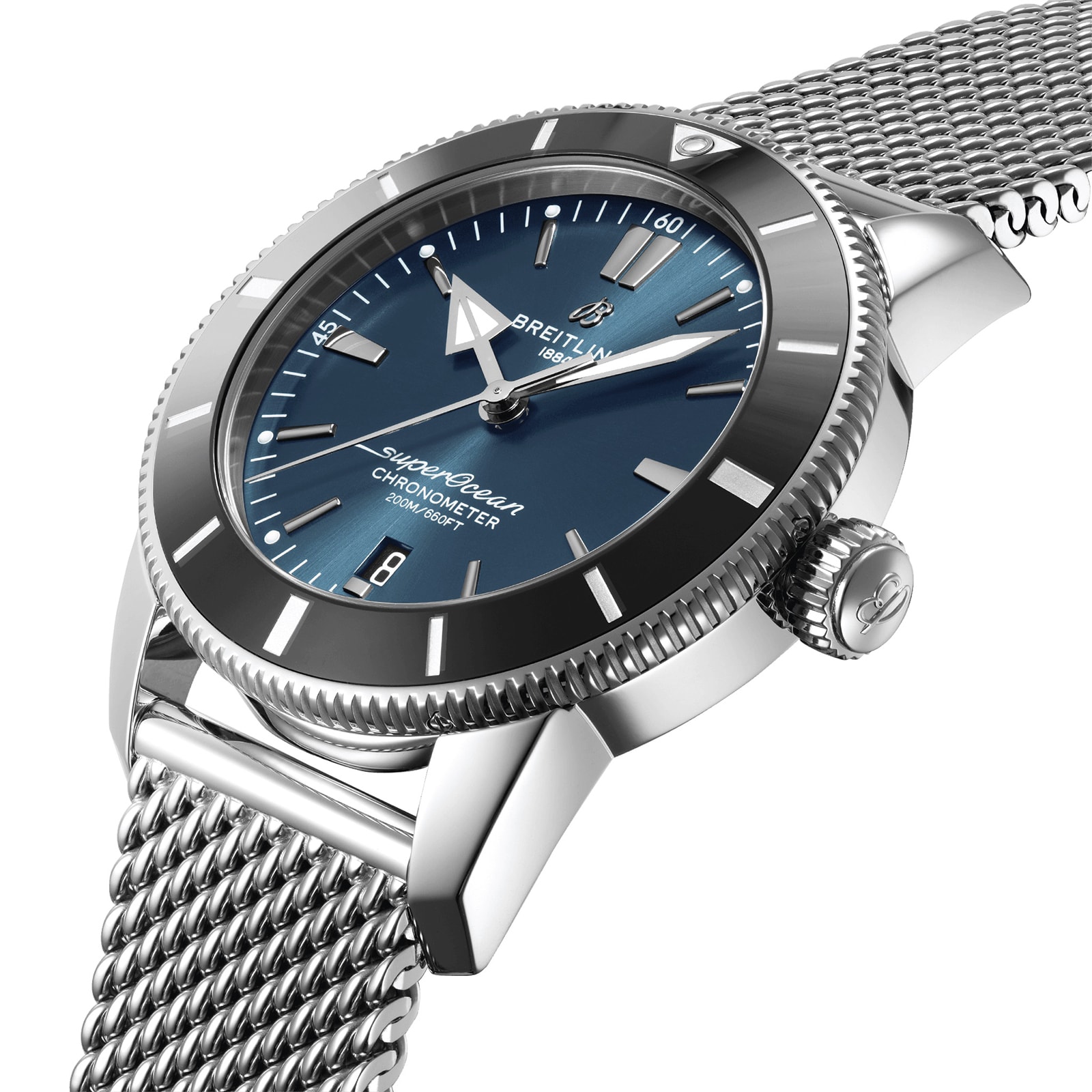 Superocean Heritage B20 Automatic 44mm UK Exclusive Mens Watch Blue Stainless Steel