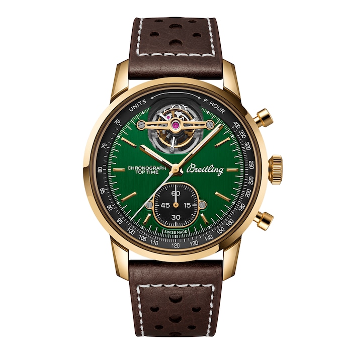Breitling Top Time B21 Ford Mustang Tourbillon 42mm Mens Watch Green