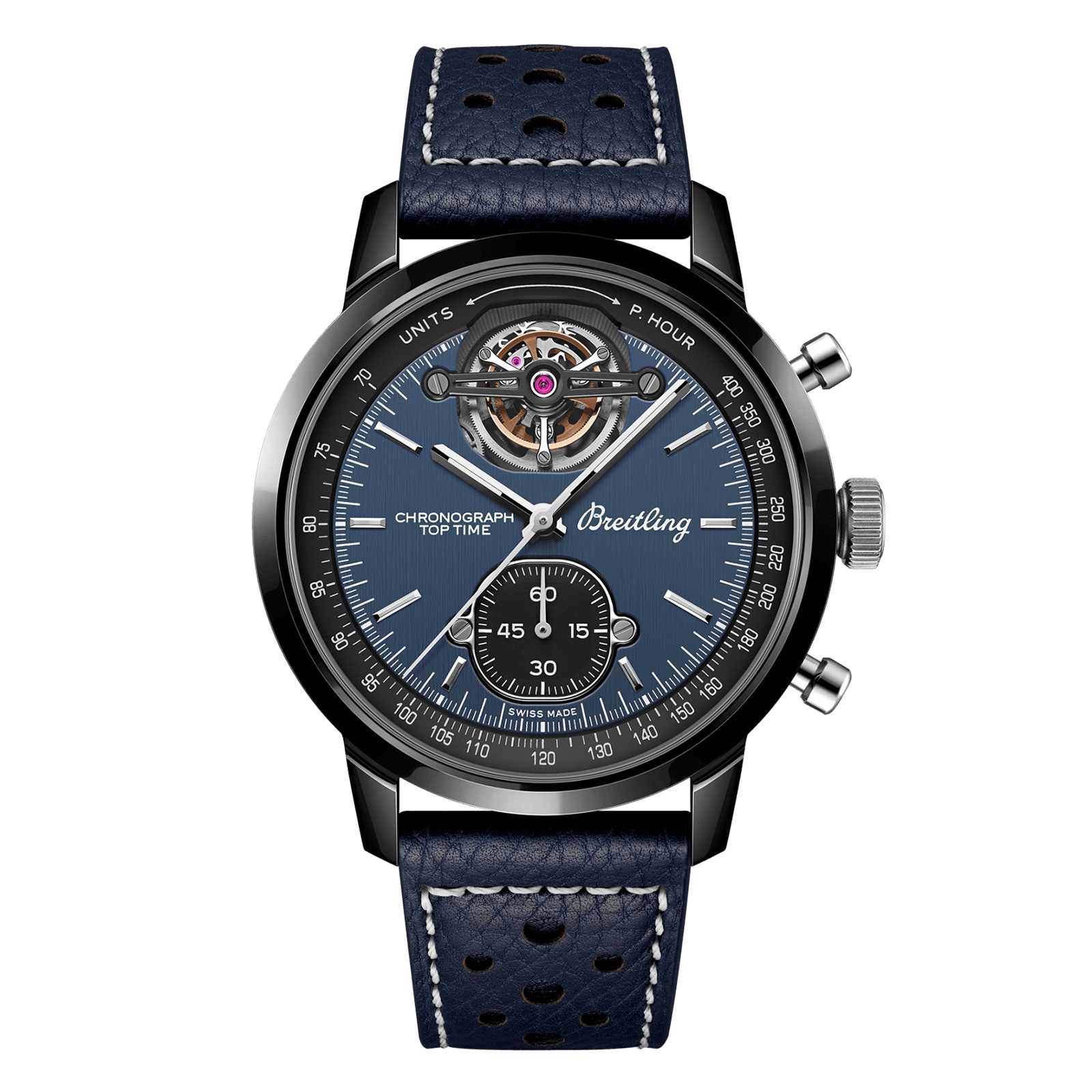 Top Time B21 Shelby Cobra Tourbillon 42mm Mens Watch Blue