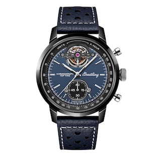 Breitling Top Time B21 Shelby Cobra Tourbillon 44mm Mens Watch Blue