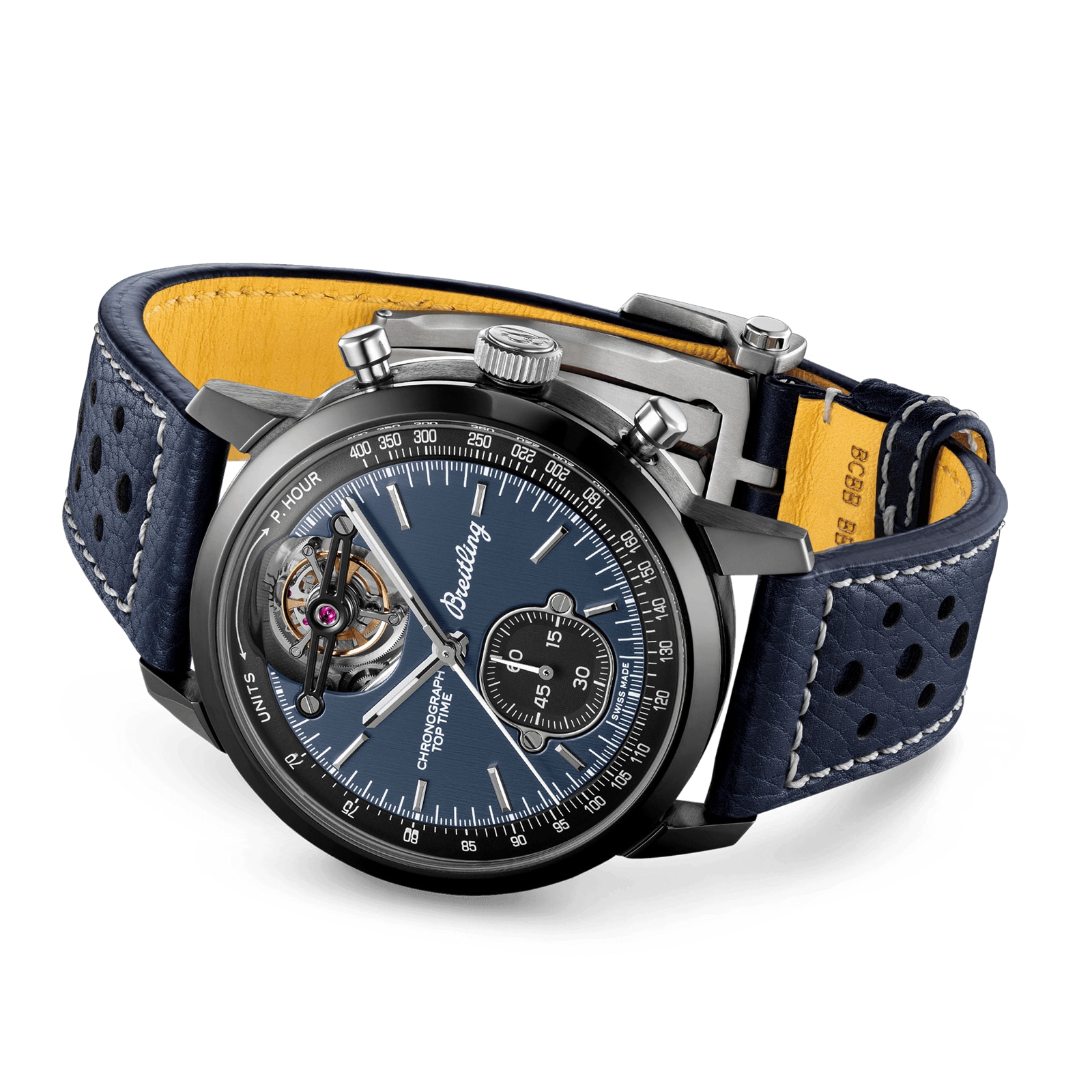 Breitling Top Time B21 Shelby Cobra Tourbillon 44mm Mens Watch Blue Breitling Top Time B21 Shelby Cobra Tourbillon 44mm Mens Watch Blue