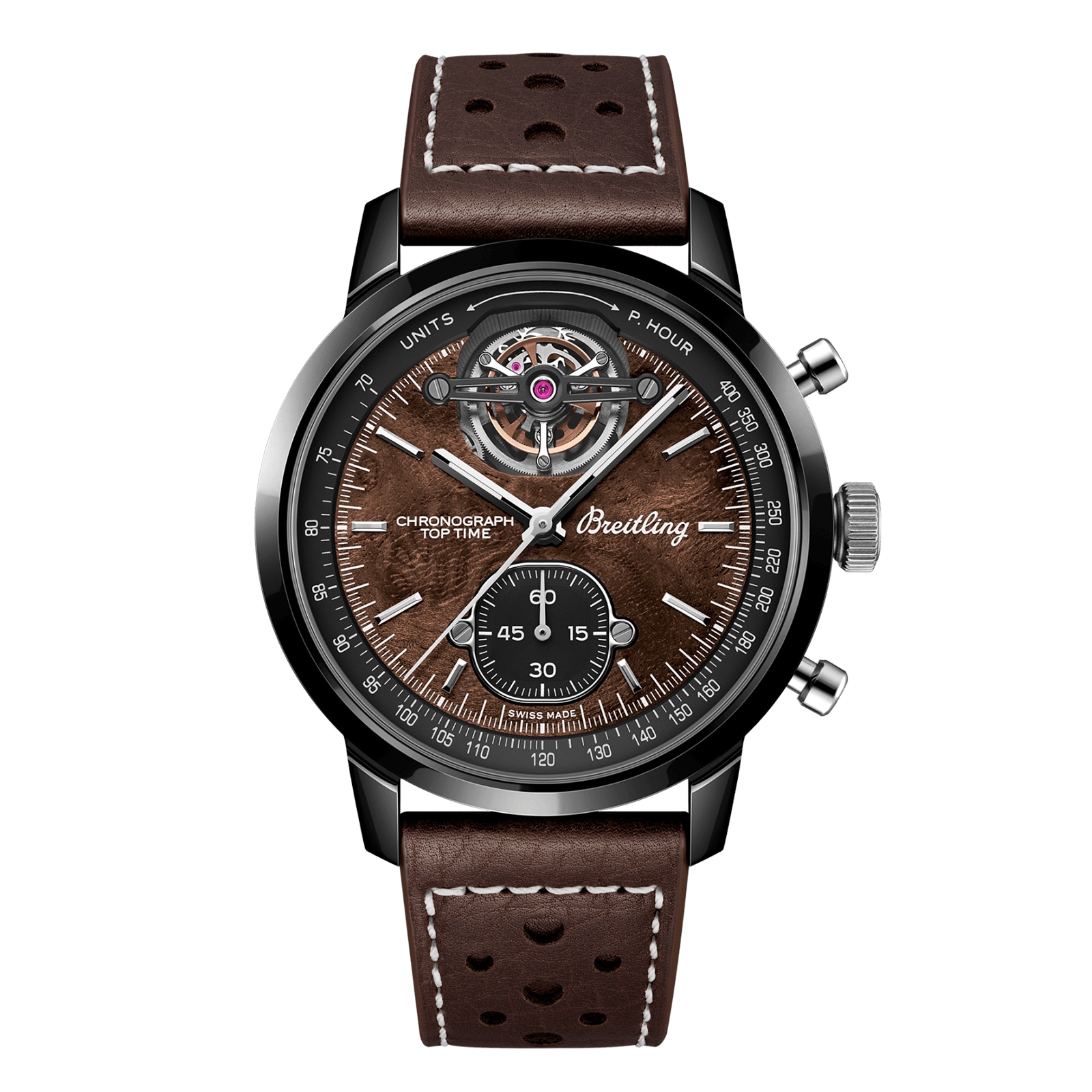 Breitling Top Time B21 Chevrolet Corvette Tourbillon 44mm Mens Watch Brown Breitling Top Time B21 Chevrolet Corvette Tourbillon 44mm Mens Watch Brown
