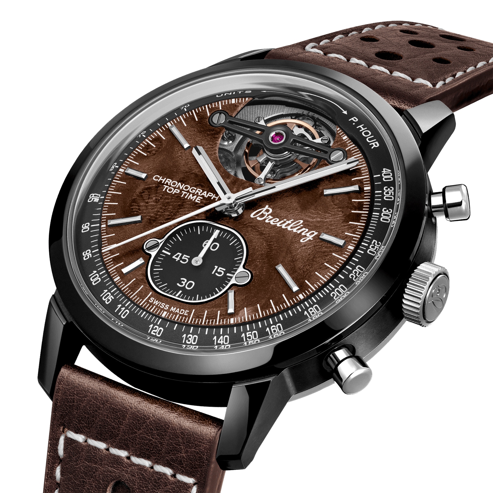 Breitling Top Time B21 Chevrolet Corvette Tourbillon 44mm Mens Watch Brown Breitling Top Time B21 Chevrolet Corvette Tourbillon 44mm Mens Watch Brown