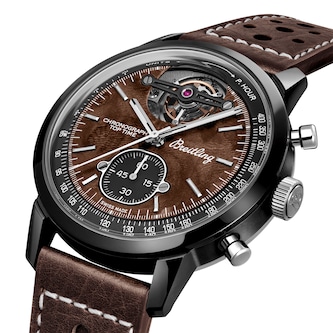 Breitling Top Time B21 Chevrolet Corvette Tourbillon 44mm Mens Watch Brown