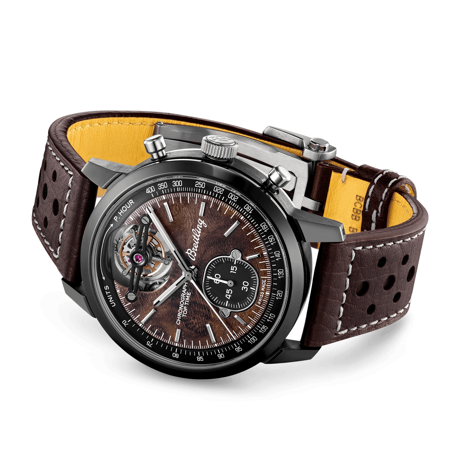 Breitling Top Time B21 Chevrolet Corvette Tourbillon 44mm Mens Watch Brown Breitling Top Time B21 Chevrolet Corvette Tourbillon 44mm Mens Watch Brown