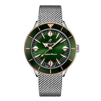 Breitling Superocean Heritage '57 Highlands Capsule 38mm Mens Watch Green 2 Straps Breitling Superocean Heritage '57 Highlands Capsule 38mm Mens Watch Green 2 Straps