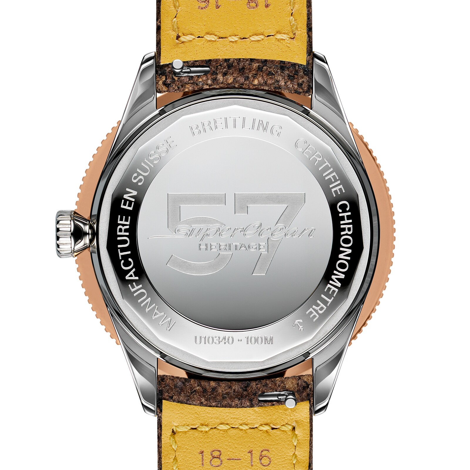 Breitling Superocean Heritage '57 Highlands Capsule 38mm Mens Watch Brown 2 Straps