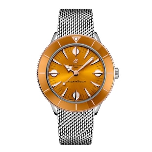 Breitling Superocean Heritage '57 Highlands Capsule 38mm Mens Watch Yellow 2 Straps