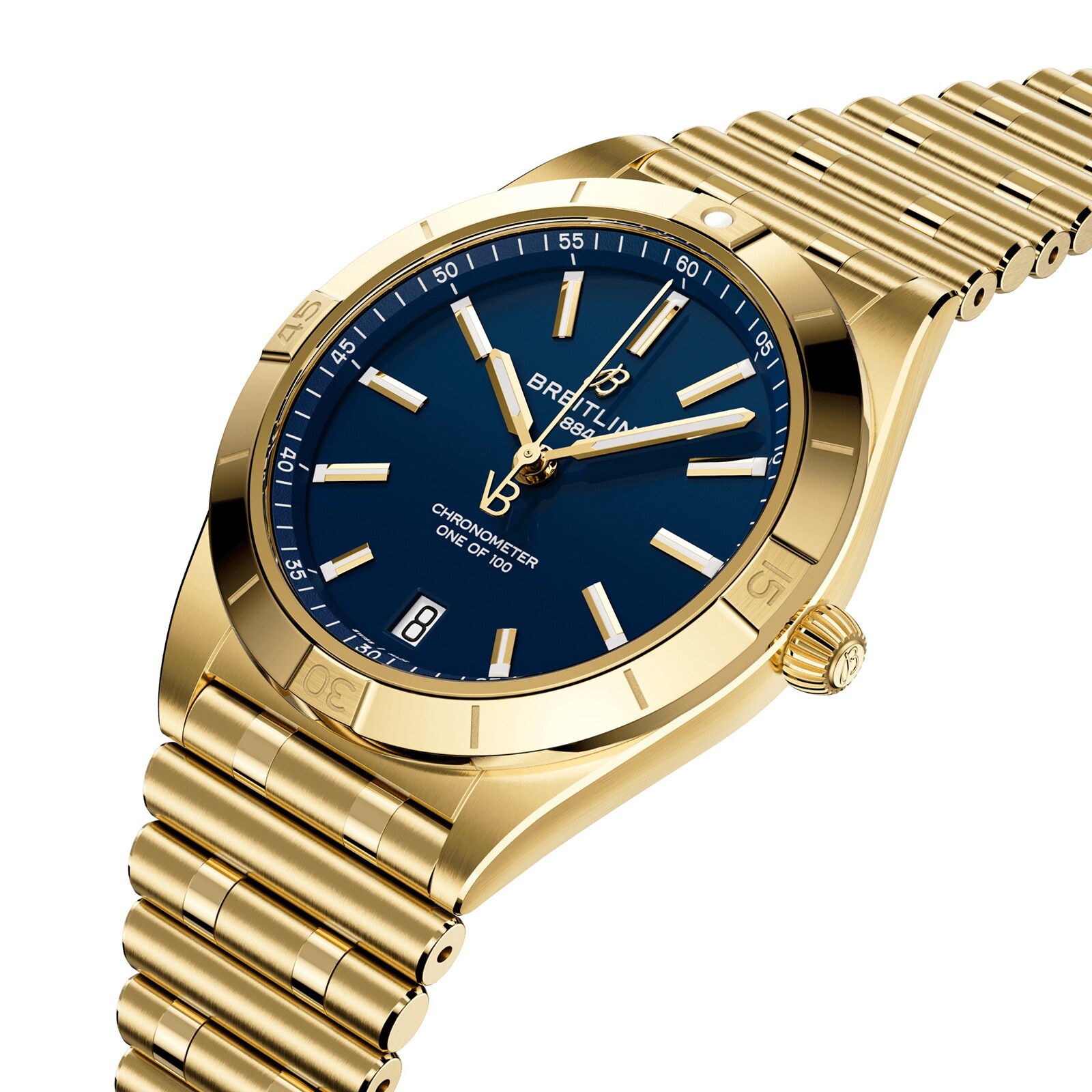 Chronomat Automatic 36mm Victoria Beckham Limited Edition Ladies Watch  Midnight Blue Yellow Gold