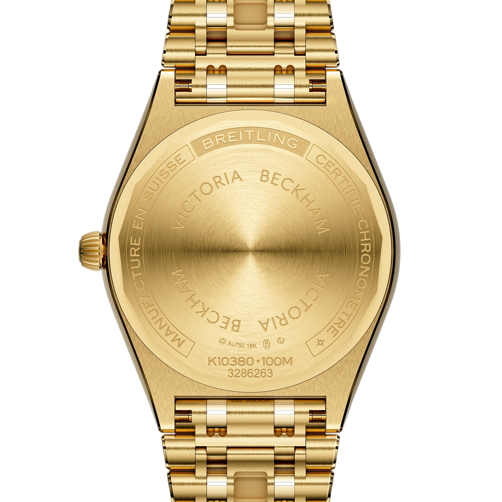 Breitling Chronomat Automatic 36mm Victoria Beckham Limited Edition Ladies Watch Peppermint Yellow Gold