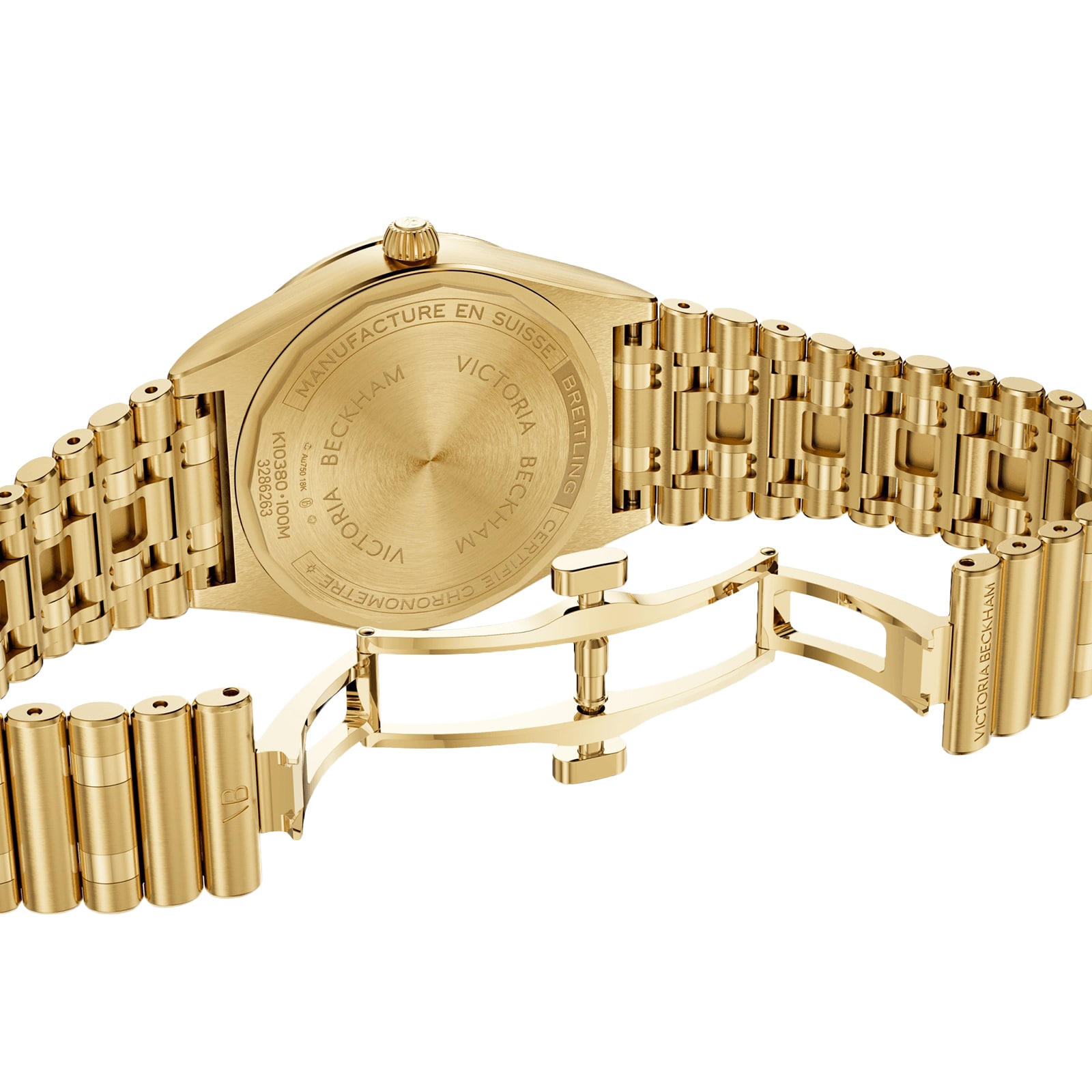 Breitling Chronomat Automatic 36mm Victoria Beckham Limited Edition Ladies Watch Peppermint Yellow Gold