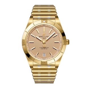 Breitling Chronomat Automatic 36mm Victoria Beckham Limited Edition Ladies Watch Sand Yellow Gold