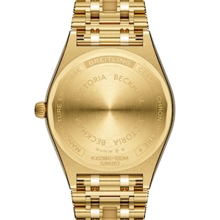 Breitling Chronomat Automatic 36mm Victoria Beckham Limited Edition Ladies Watch Sand Yellow Gold