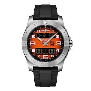 Breitling Aerospace B70 Orbiter 25th Anniversary 43mm Mens Watch Orange Rubber