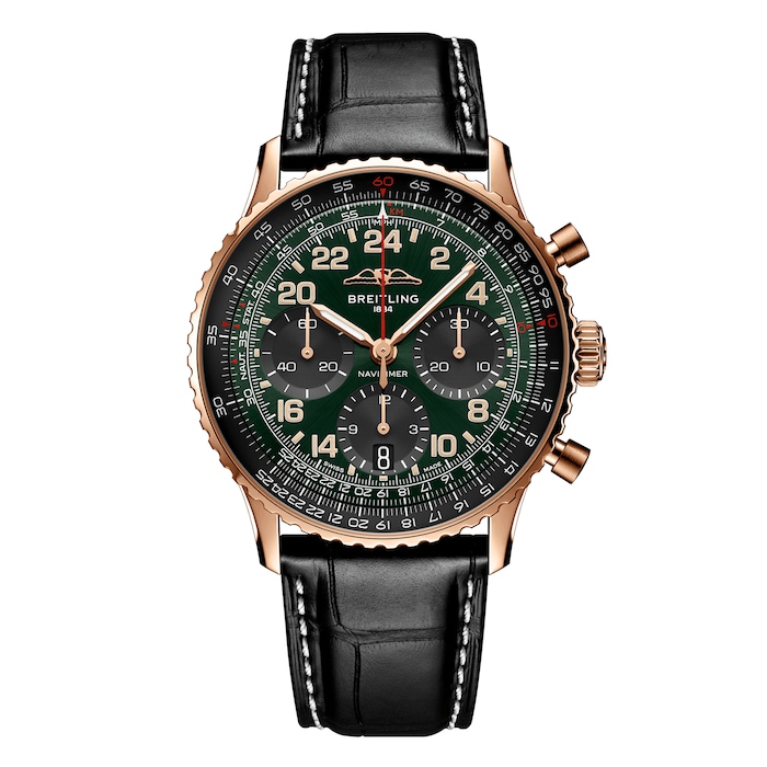 Breitling Navitimer Cosmanaute 41mm Limited Edition Mens Watch Green