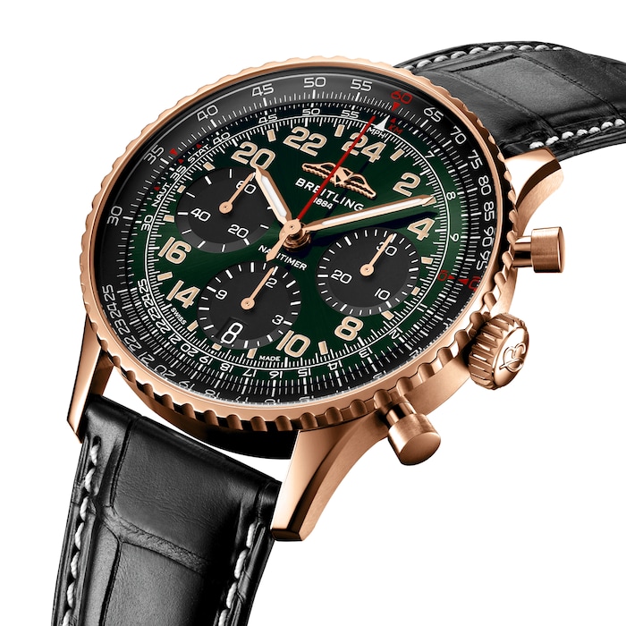 Breitling Navitimer Cosmanaute 41mm Limited Edition Mens Watch Green