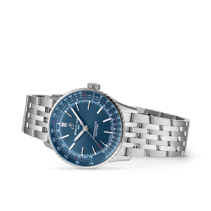 Breitling Navitimer Automatic 41mm Mens Watch Blue Stainless Steel